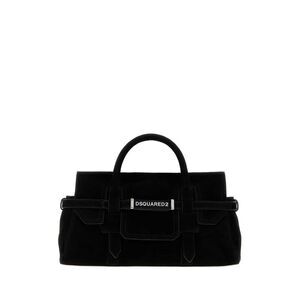 Dsquared Women Black Suede Twin Handbag
